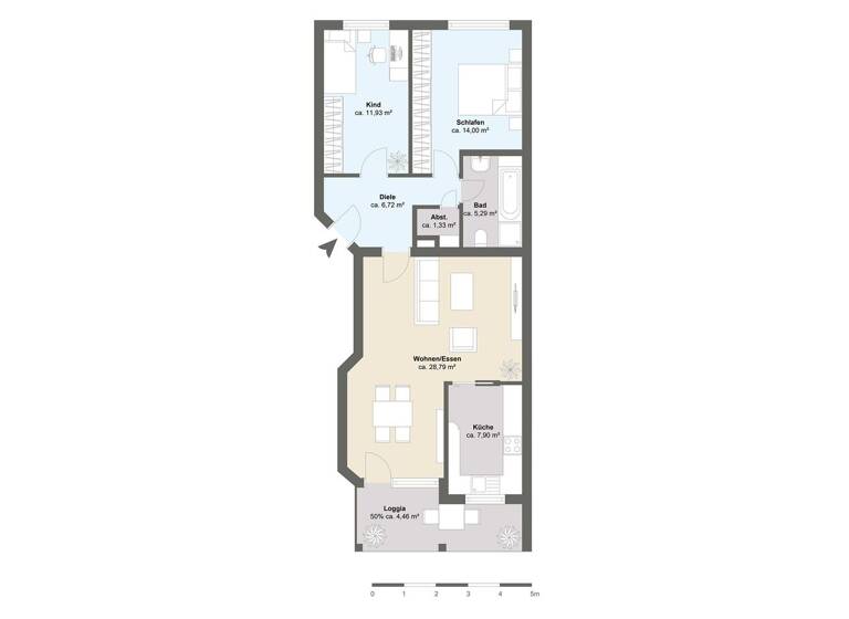Wohnung zum Kauf 359.000 € 3 Zimmer 78 m² EG Langen 63225