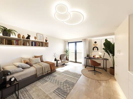 Studio zum Kauf - Neubau provisionsfrei 229.800 € 1 Zimmer 23,8 m² 1. Geschoss Friedenstraße 8 Galgenberg Regensburg 93051
