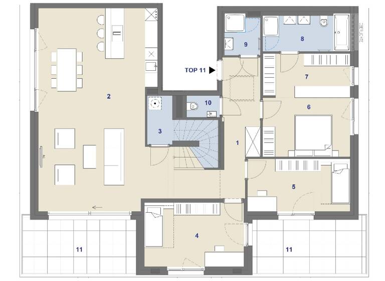 Wohnung zum Kauf 1.699.000 € 4 Zimmer 135,7 m² Werfelstraße 7 Wien 1170