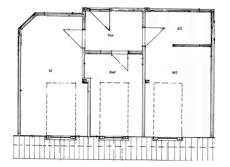 Wohnung zur Miete 312 € 2 Zimmer 48 m² 4. Geschoss frei ab 01.06.2026 Wilhelmstraße Mitte Cottbus 03046