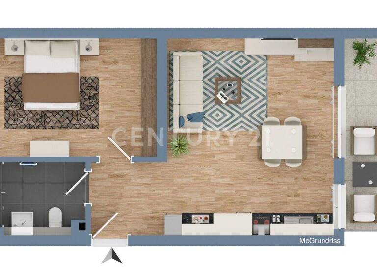 Wohnung zur Miete 1.450 € 2 Zimmer 59 m² 4. Geschoss Dornbusch Frankfurt 60320