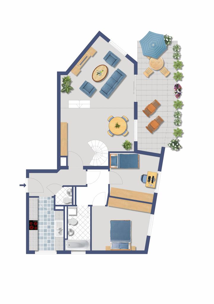 Wohnung zum Kauf provisionsfrei 693.500 € 5 Zimmer 96 m²<br/>Wohnfläche Fürstenstraße 29 Zehlendorf Berlin 14163