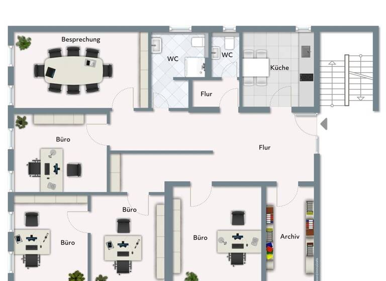 Bürofläche zur Miete 1.015 € 6 Zimmer 145 m² Bürofläche teilbar ab 145 m² Balingen 72336