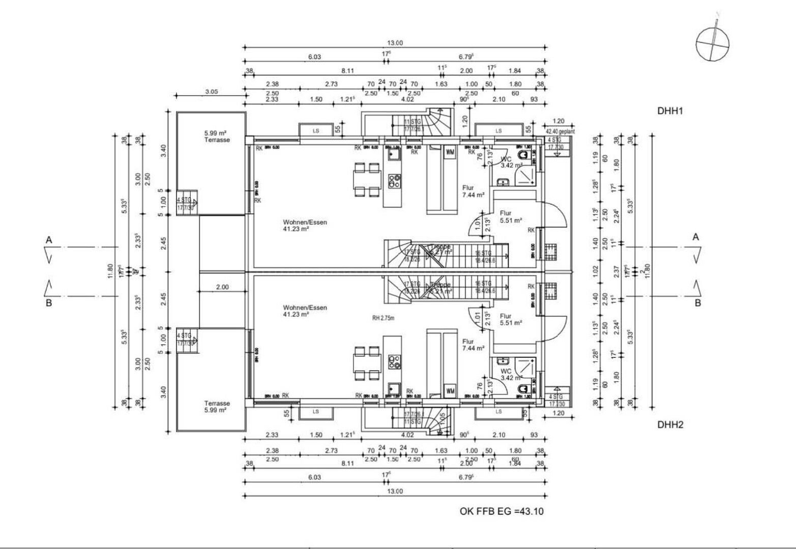 Doppelhaushälfte zum Kauf provisionsfrei 659.000 € 4 Zimmer 141 m²<br/>Wohnfläche 430 m²<br/>Grundstück Bertolt-Brecht-Straße 10 Dahlewitz Blankenfelde-Mahlow 15827