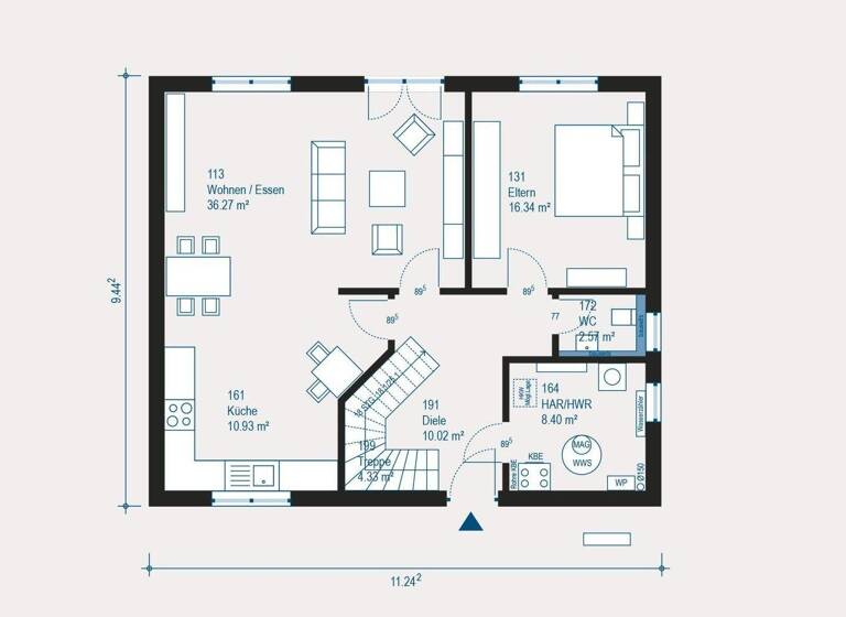 Einfamilienhaus zum Kauf provisionsfrei 294.999 € 5 Zimmer 171,8 m² 650 m² Grundstück Gerabronn 74582