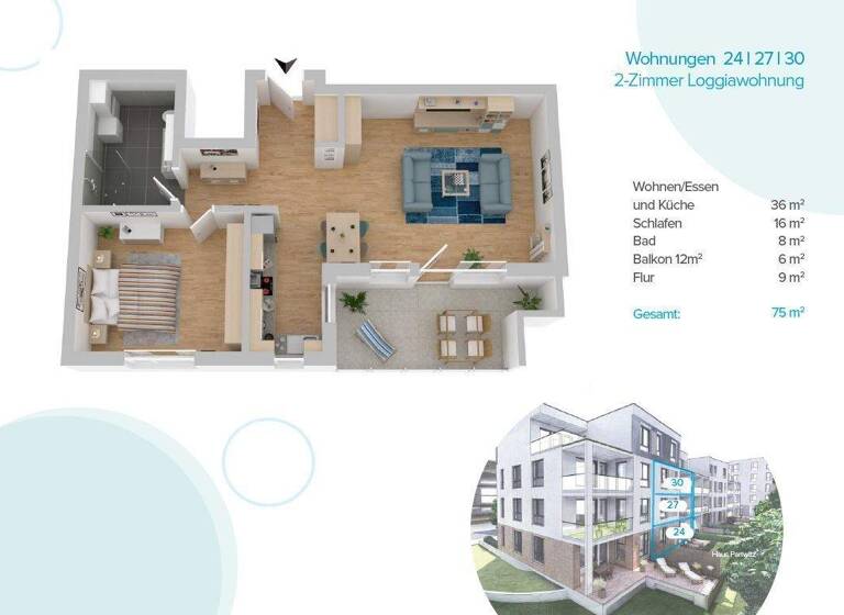 Terrassenwohnung zur Miete - Erstbezug 920 € 2 Zimmer 77 m² frei ab sofort Senftenberg 01968