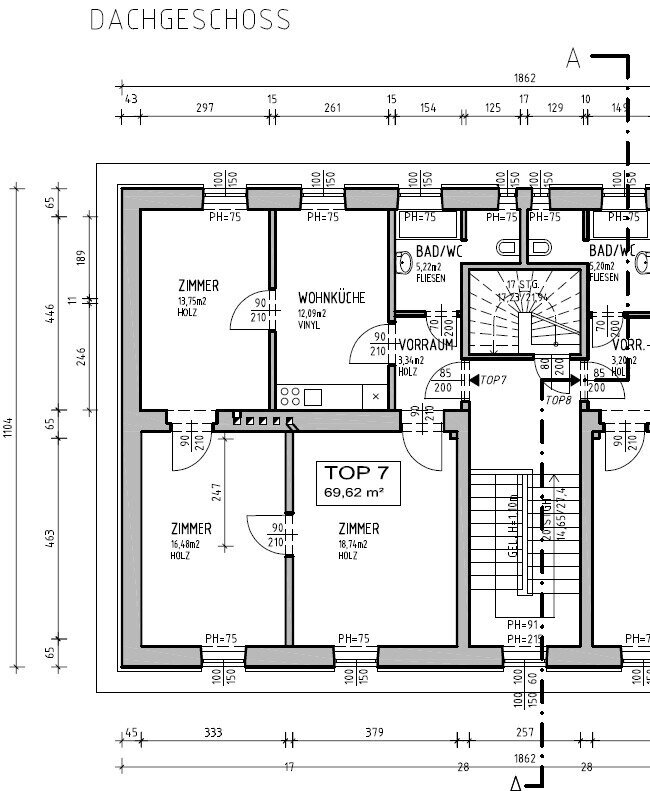 Wohnung zum Kauf 160.000 € 4 Zimmer 69,6 m²<br/>Wohnfläche Bernsteinstraße 339 Bernhardsthal 2275