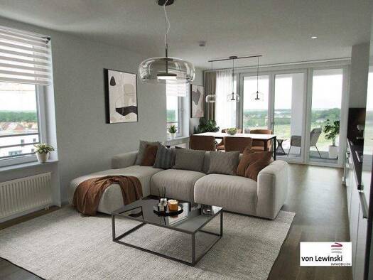 Wohnung zur Miete - Erstbezug 1.135 € 3 Zimmer 88 m² 7. Geschoss Nelkenweg 10 Hellwinkel Wolfsburg 38446