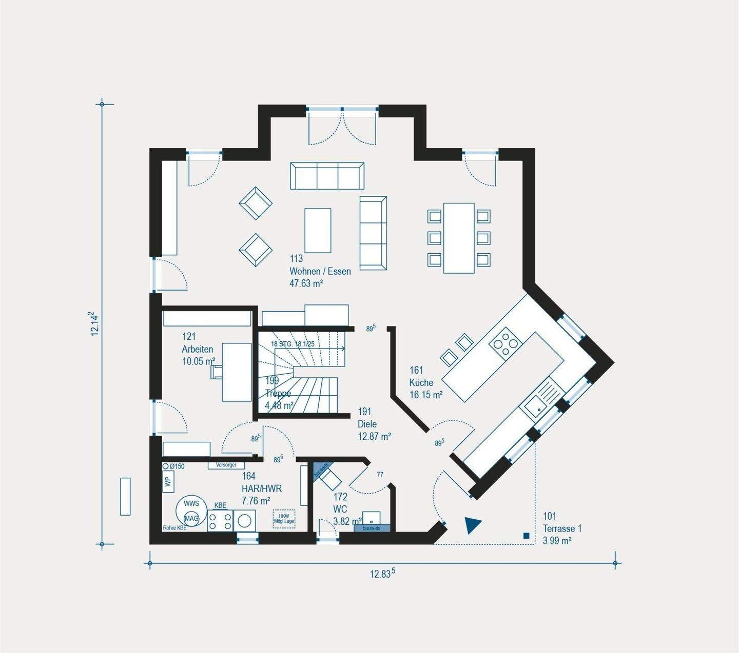 Immobilie in Stammham - Individuell geplantes Einfamilienhaus - Ihr Traum Zuhause mit allkauf Fertighauskomfort - Bild 1