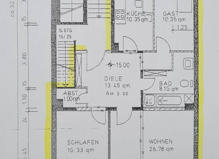 Wohnung zur Miete 675 € 3 Zimmer 90 m² frei ab sofort Obermarkt 3 Freiberg 09599