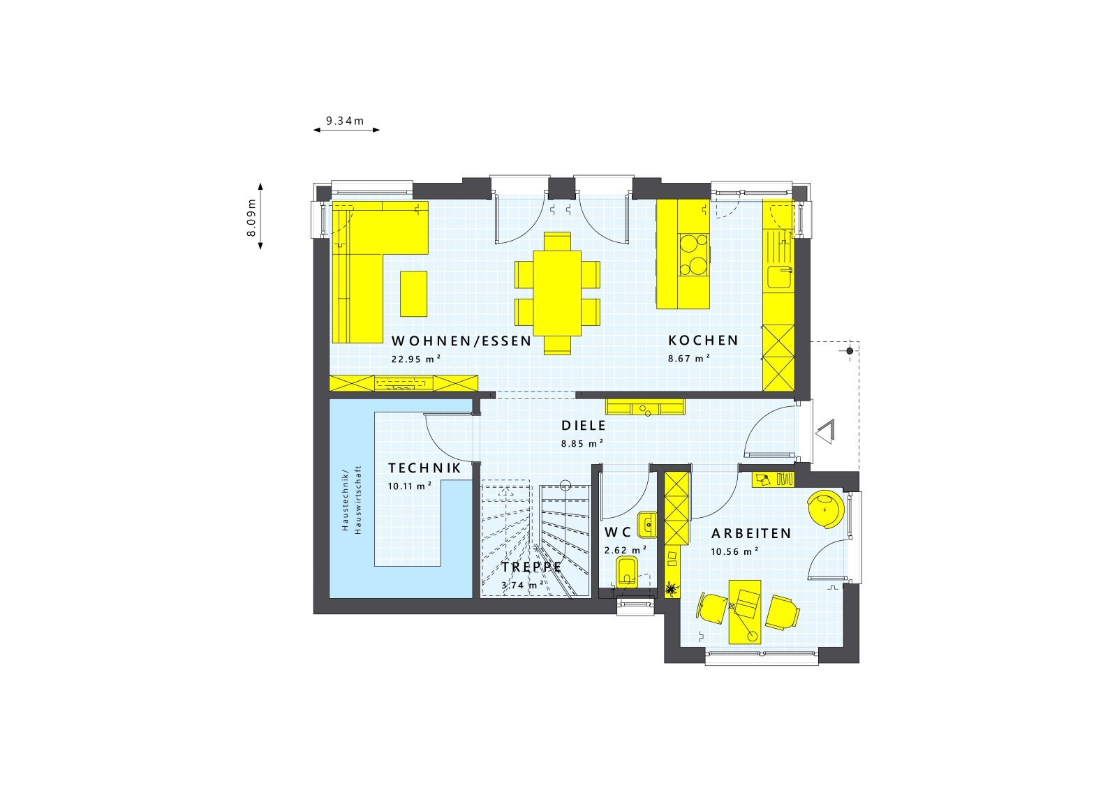 Einfamilienhaus zum Kauf provisionsfrei 729.762 € 4 Zimmer 125 m²<br/>Wohnfläche 380 m²<br/>Grundstück Bauschheim / Im Weinfass Rüsselsheim 65428