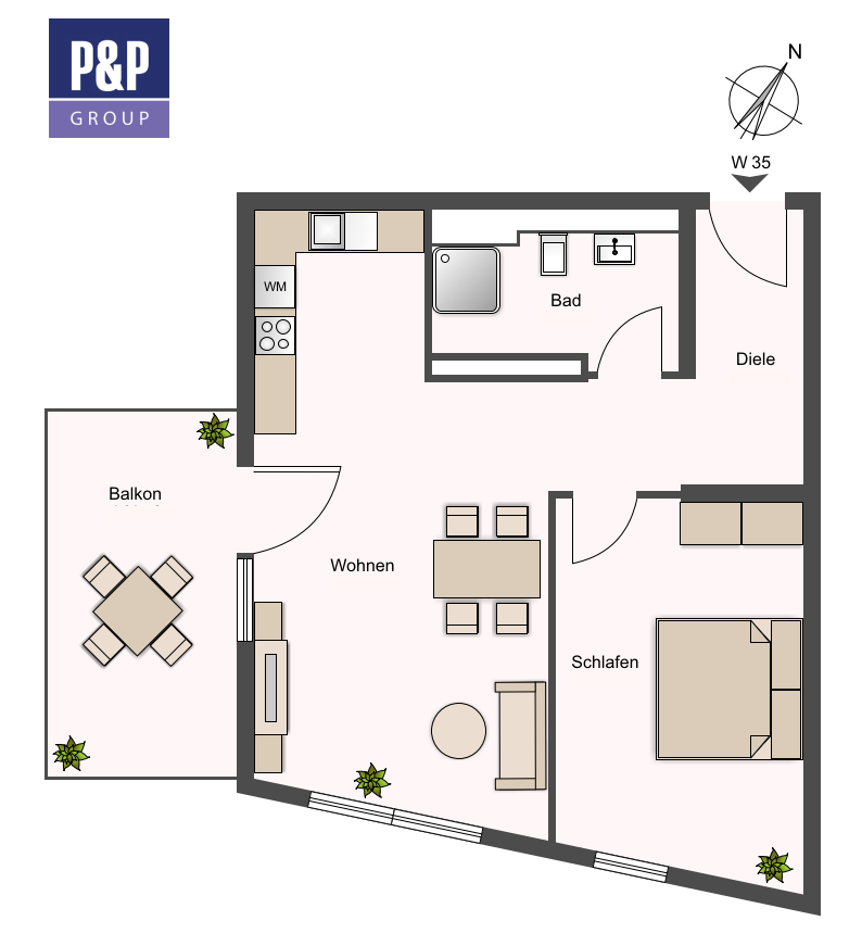 Wohnung zur Miete 949 € 2 Zimmer 50,8 m²<br/>Wohnfläche 3.<br/>Geschoss ab sofort<br/>Verfügbarkeit Kunigundenstraße 9 St. Leonhard Nürnberg 90439