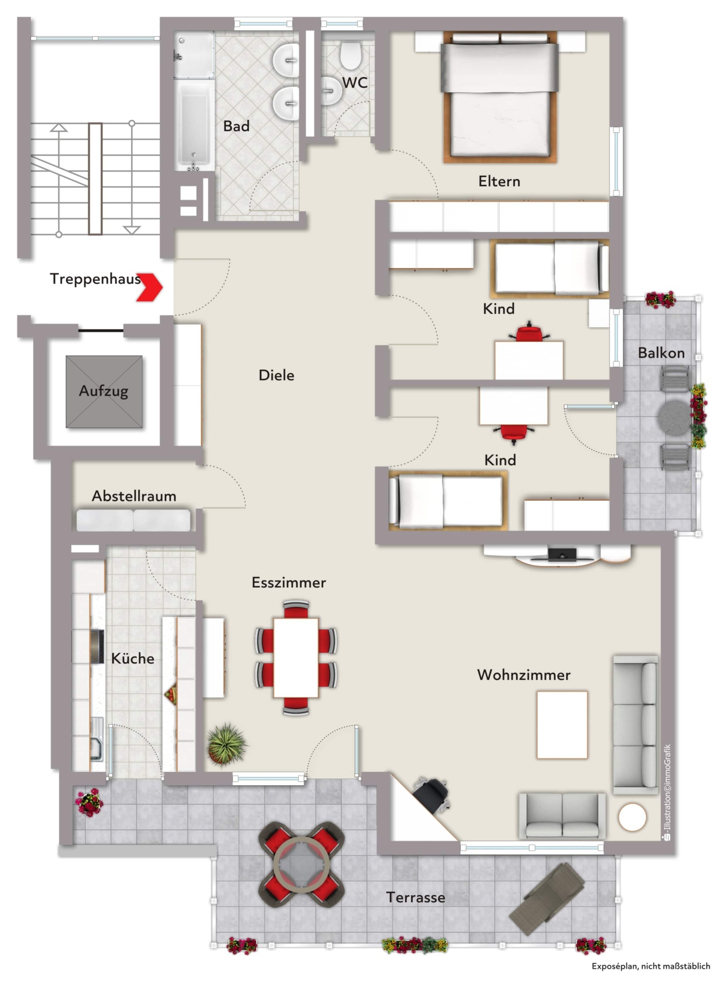 Wohnung zum Kauf 380.000 € 4,5 Zimmer 120,1 m²<br/>Wohnfläche ab sofort<br/>Verfügbarkeit Renningen Renningen 71272