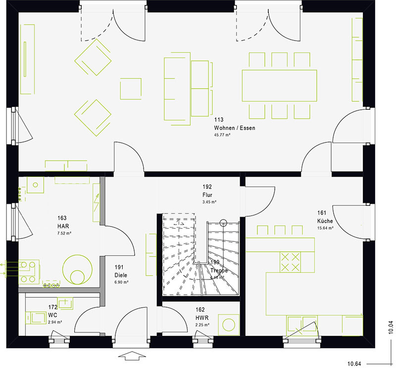 Einfamilienhaus zum Kauf provisionsfrei 491.190 € 4 Zimmer 154 m²<br/>Wohnfläche 700 m²<br/>Grundstück Erlabrunn 97250