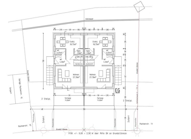 Doppelhaushälfte zur Miete - Erstbezug 1.950 € 5 Zimmer 164 m² frei ab sofort Münchshofen Teublitz 93158