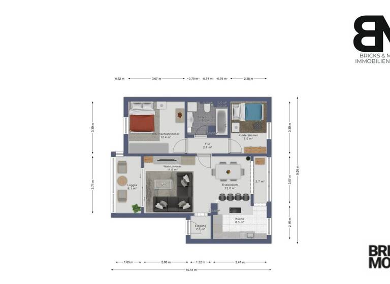 Wohnung zum Kauf 279.000 € 3 Zimmer 71 m² 4. Geschoss Kaufbeuren-Neugablonz Kaufbeuren 87600