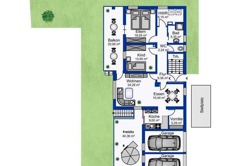 Wohnung zum Kauf 400.000 € 4 Zimmer 135 m² EG Bad Abbach 93077