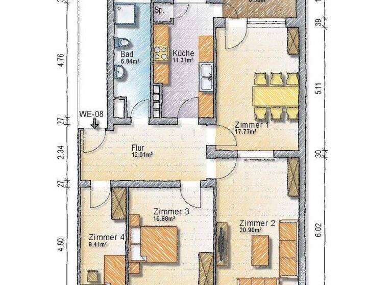 Wohnung zum Kauf 365.000 € 4 Zimmer 100 m² Südstadt Hannover / Südstadt 30173