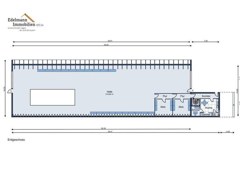 Lagerhalle zum Kauf 599.900 € 750 m² Lagerfläche Reddelich 18209
