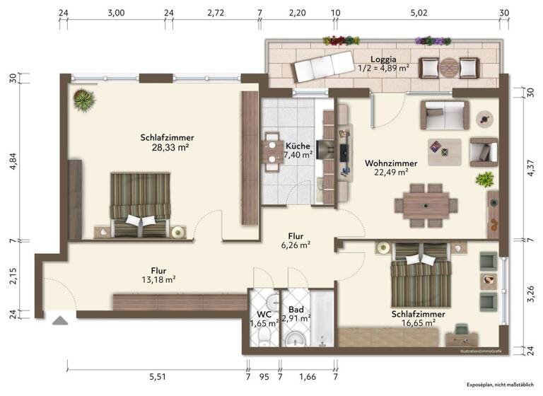 Wohnung zum Kauf 595.000 € 4 Zimmer 100,7 m² 1. Geschoss frei ab sofort Untergiesing-Harlaching München 81545