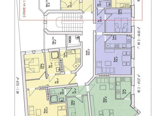 Wohnung zur Miete 260 € 2 Zimmer 52 m² Geschoss 2/5 frei ab 01.09.2026 Markt 14 Weida Weida 07570