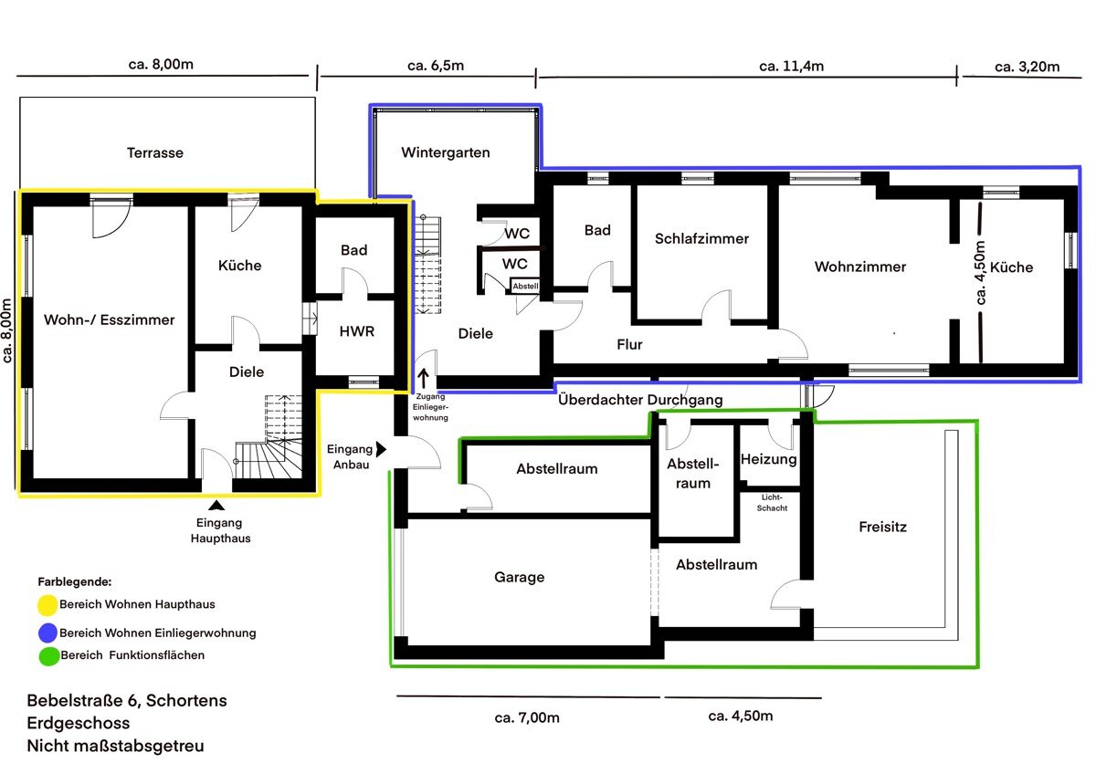 Mehrfamilienhaus zum Kauf 198.500 € 6 Zimmer 210 m²<br/>Wohnfläche 1.018 m²<br/>Grundstück Bebelstraße 6 Heidmühle Schortens 26419