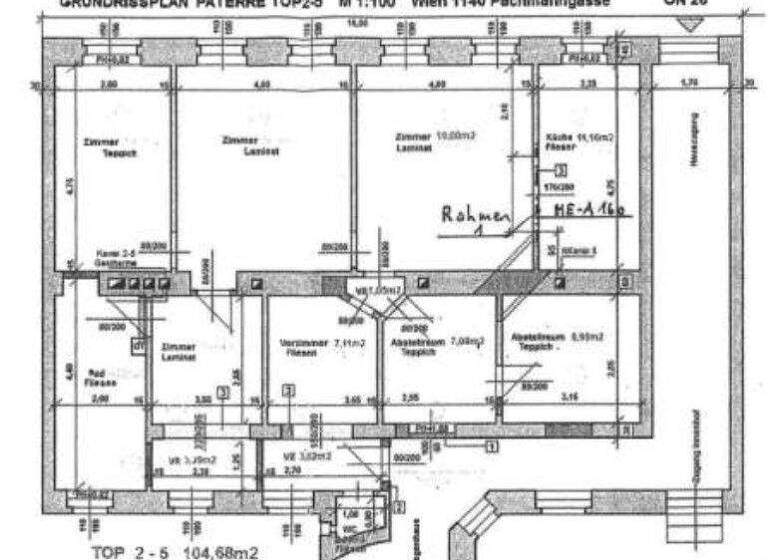Wohnung zum Kauf 148.000 € 4 Zimmer 104,7 m² Wien 1140