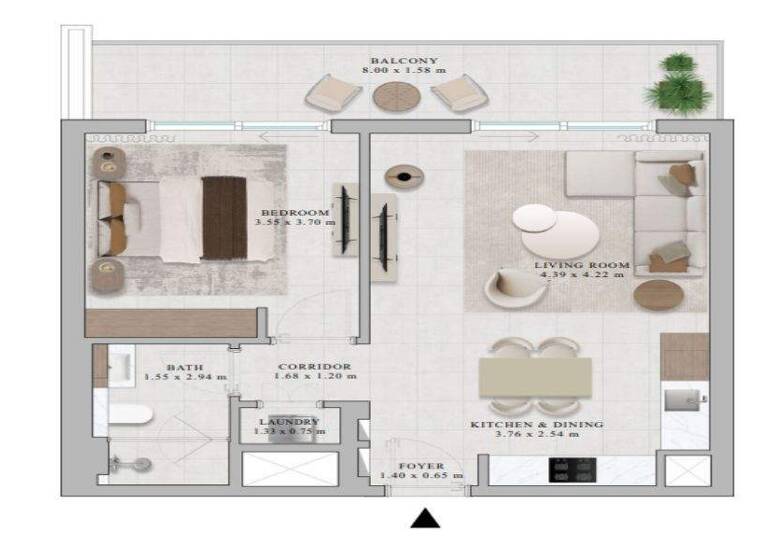 Wohnung zum Kauf - Erstbezug provisionsfrei 394.857 € 2 Zimmer 73,1 m² Dubai