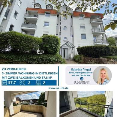 Wohnung zum Kauf 249.000 € 3 Zimmer 87,8 m² 3. Geschoss Dietlingen Keltern 75210
