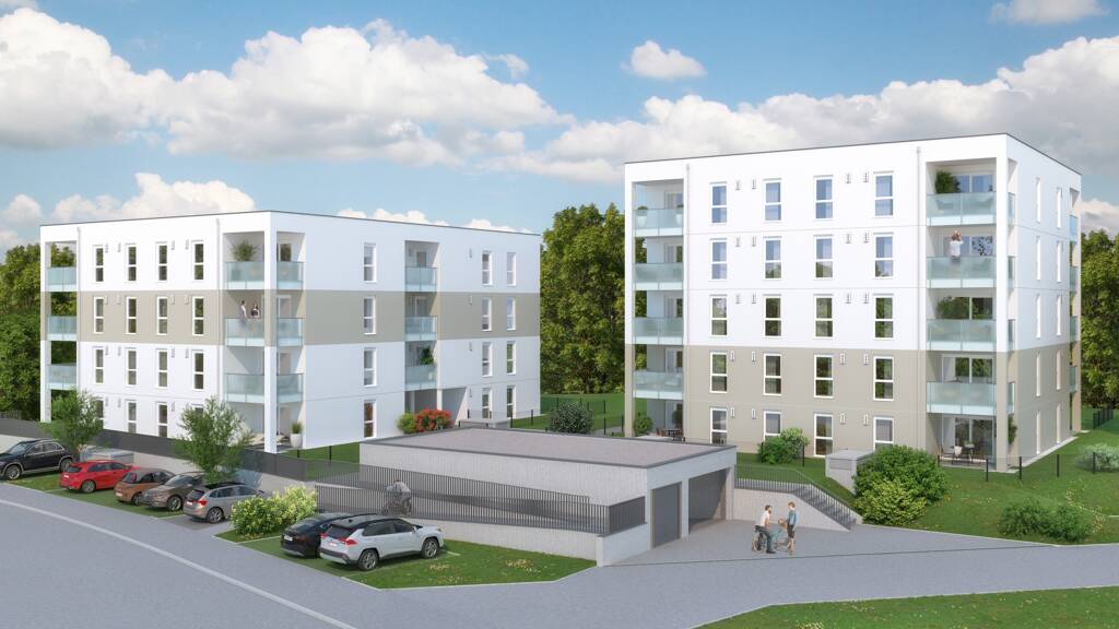 Wohnung zur Miete - Erstbezug 655 € 2 Zimmer 56,6 m² 1. Geschoss Alleehof 4 und 5 Schwanenstadt 4690