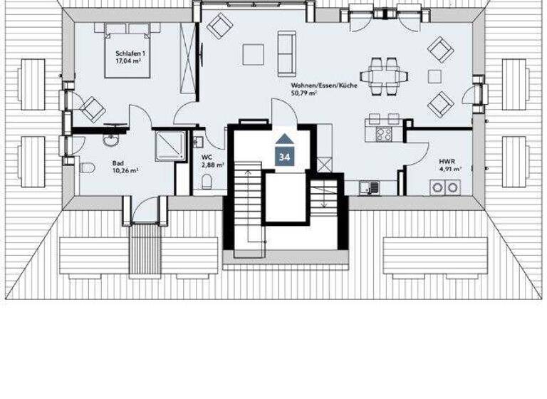 Wohnung zum Kauf - Erstbezug provisionsfrei 539.000 € 2 Zimmer 85,9 m² 4. Geschoss Gartenstadt Vahr Bremen 28329