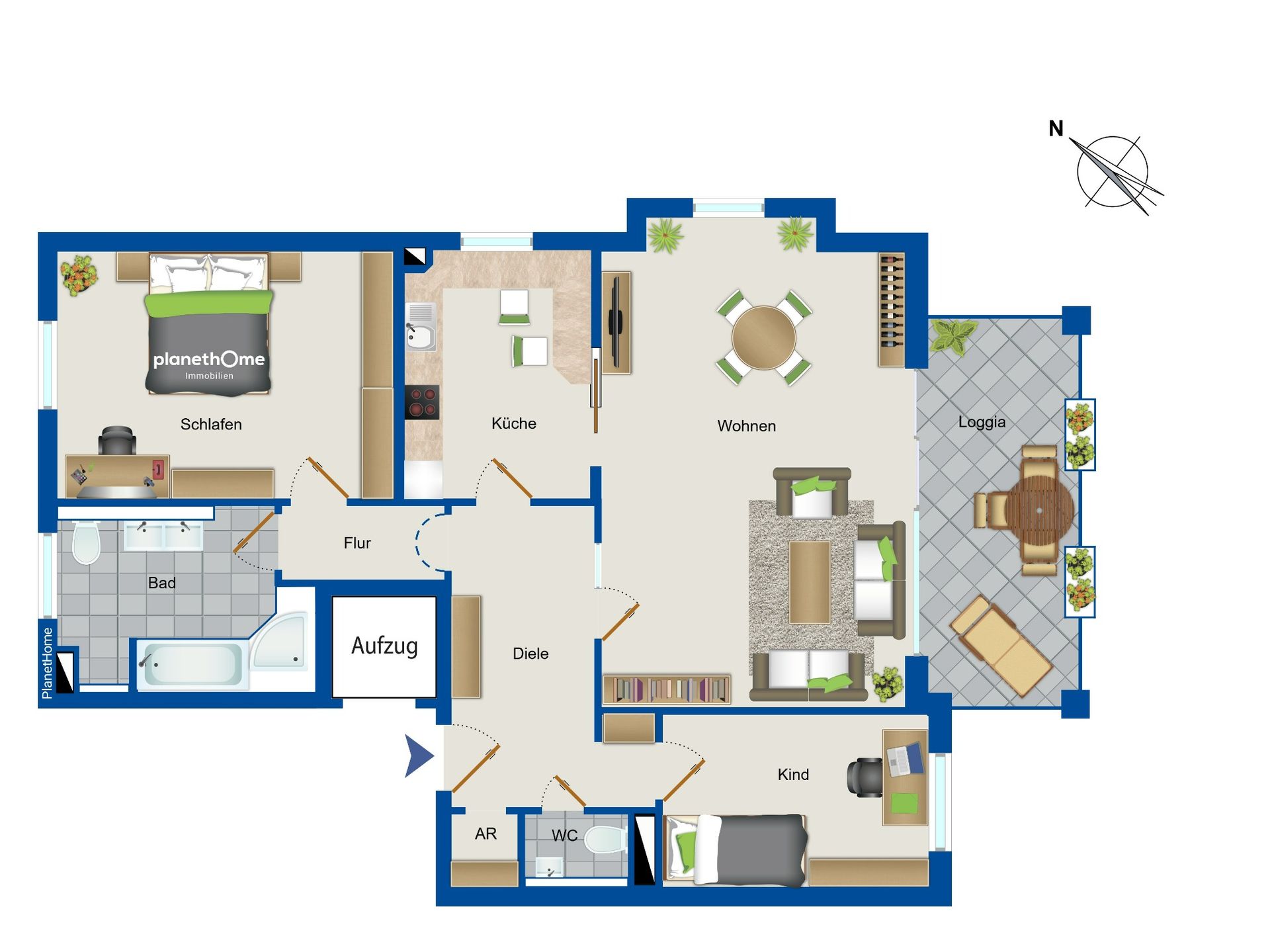 Wohnung zum Kauf 649.000 € 3 Zimmer 106,7 m²<br/>Wohnfläche 1.<br/>Geschoss Golzheim Düsseldorf 40474