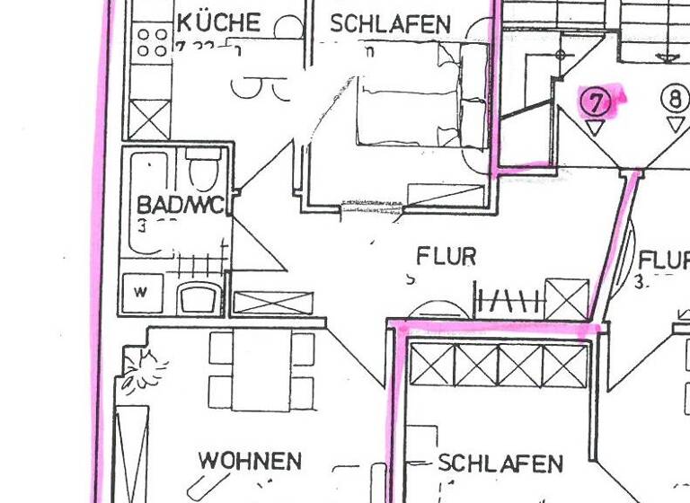 Wohnung zur Miete 275 € 2 Zimmer 50,3 m² 4. Geschoss Seumestr. 2 Haselbrunn Plauen 08525