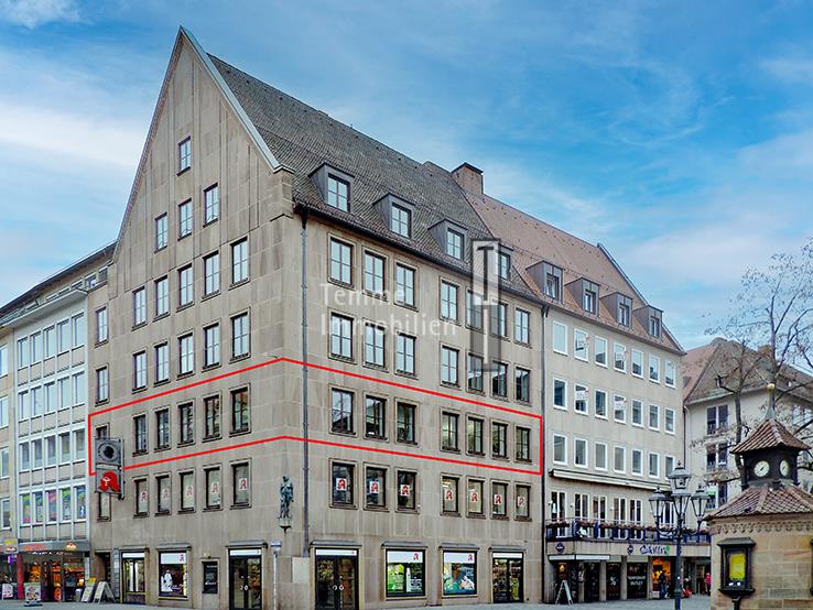 Bürofläche zur Miete 6 € 117 m²<br/>Bürofläche ab 117 m²<br/>Teilbarkeit Altstadt / St. Lorenz Nürnberg 90402