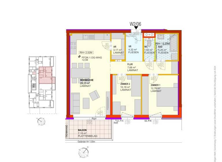 Wohnung zur Miete 740 € 3 Zimmer 74,5 m² Kirchschlag in der Buckligen Welt 2860