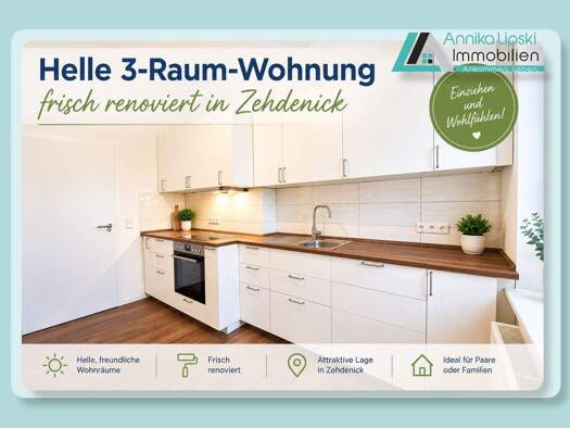 Wohnung zur Miete 900 € 3 Zimmer 90,6 m² 3 Geschosse frei ab 01.10.2026 Zehdenick Zehdenick 16792