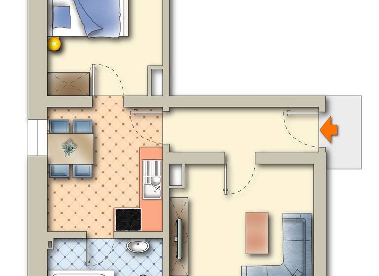 Wohnung zur Miete 495 € 2 Zimmer 47 m² frei ab sofort Waller Straße 50 Winsen 29308