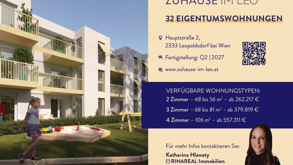 Wohnung zum Kauf 267.237 € 2 Zimmer 49,2 m² EG Leopoldsdorf 2333