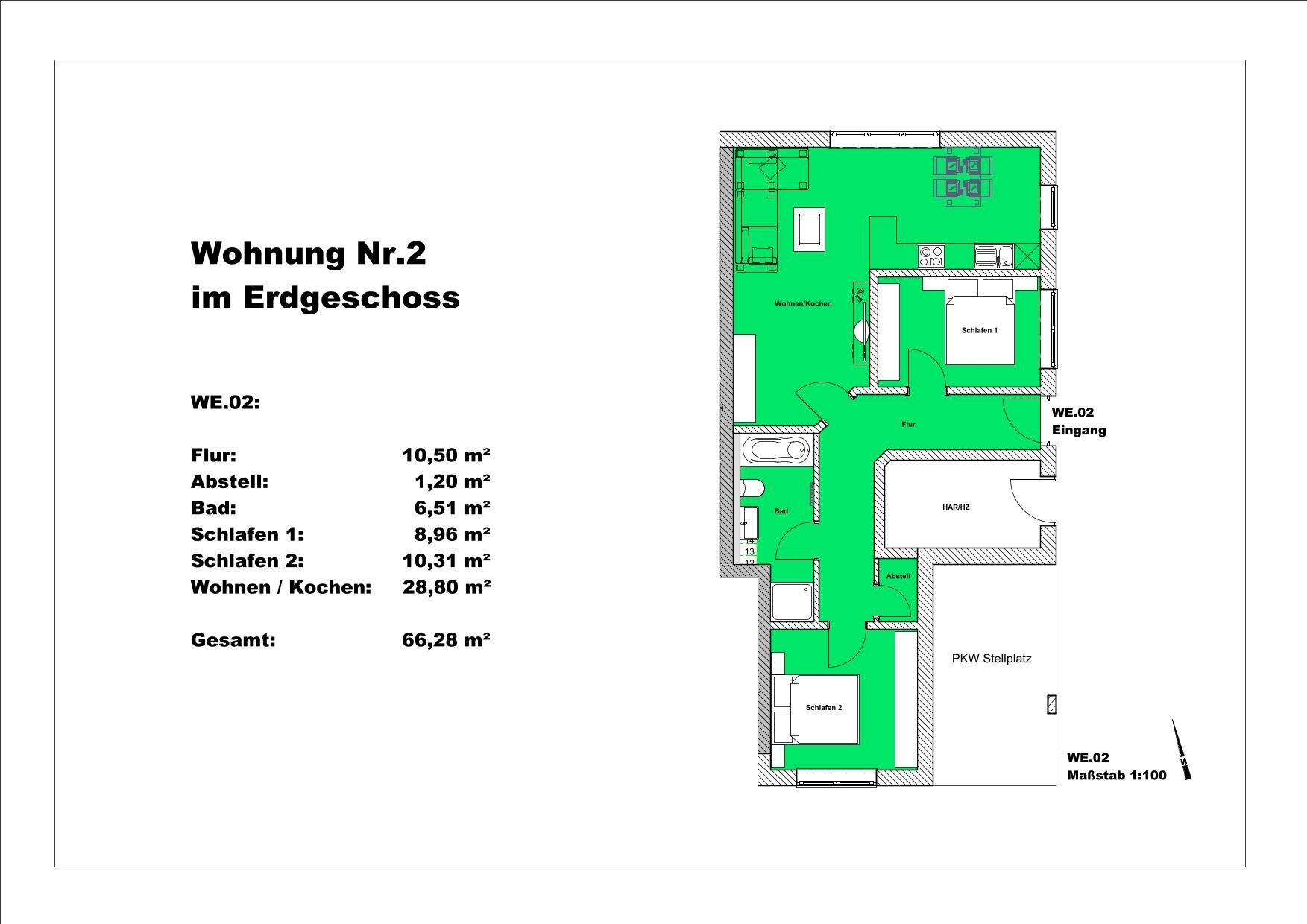 Wohnung zum Kauf als Kapitalanlage geeignet 343.230 € 3 Zimmer 66 m²<br/>Wohnfläche Zinnowitz 17454