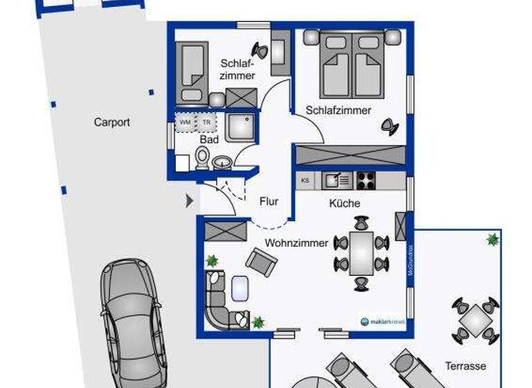 Bungalow zum Kauf 339.000 € 3 Zimmer 60 m² 225 m² Grundstück Bensersiel Esens / Bensersiel 26427