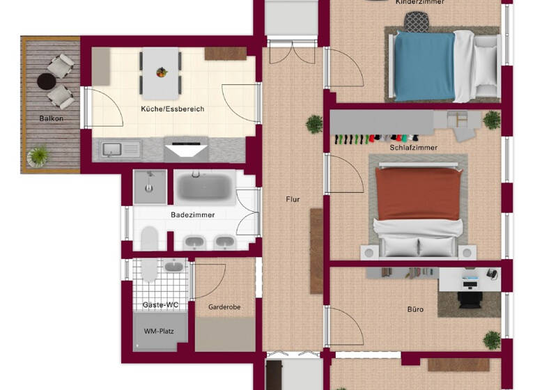 Wohnung zum Kauf 499.000 € 3,5 Zimmer 120,8 m²<br/>Wohnfläche EG<br/>Geschoss Innenstadt Fürth 90762