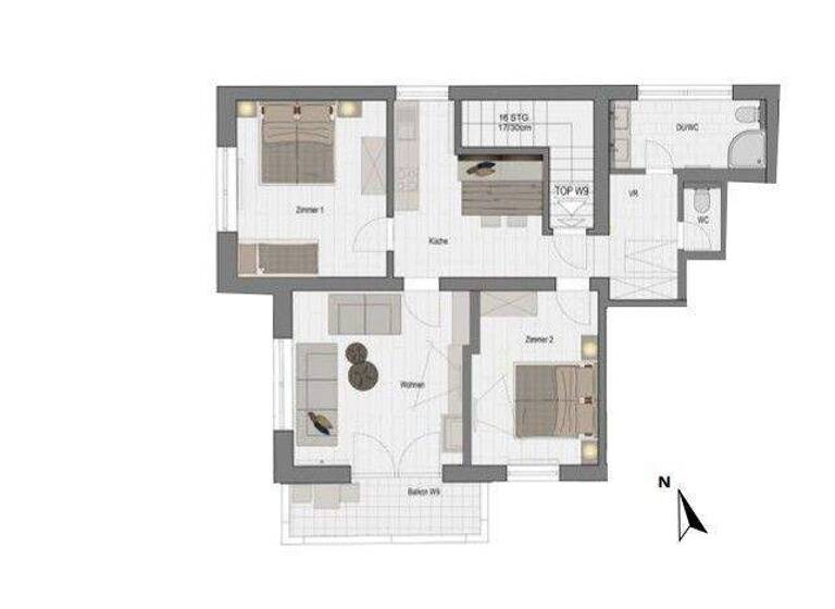 Studio zum Kauf provisionsfrei als Kapitalanlage geeignet 568.350 € 3 Zimmer 70 m² Laubichl 131 Mayrhofen 6290