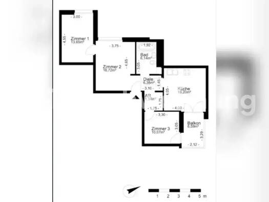 Wohnung zur Miete Tauschwohnung 842 € 3 Zimmer 73 m² 4. Geschoss Kreuzberg Berlin 10785