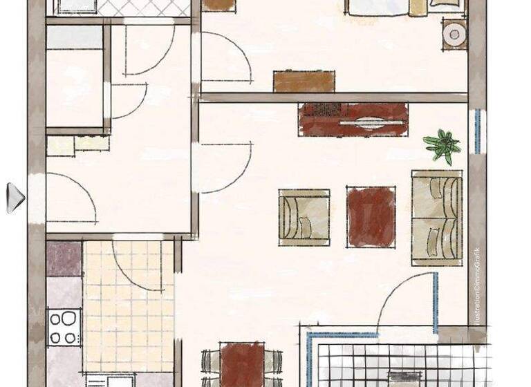 Wohnung zum Kauf 196.000 € 2 Zimmer 63,7 m² 1. Geschoss Denkingen 78588