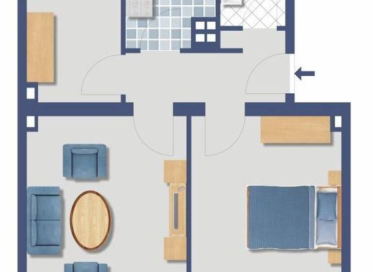 Wohnung zum Kauf provisionsfrei 220.100 € 2 Zimmer 55,9 m² 1. Geschoss Hocksteinweg 12c Zehlendorf Berlin 14165