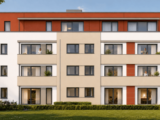 Mehrfamilienhaus zum Kauf - Erstbezug provisionsfrei 359.100 € 2 Zimmer 63 m² Karlsdorfer Straße 11 Bruchsal Bruchsal 76646