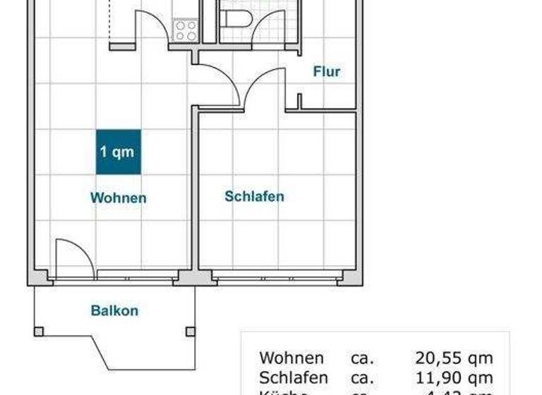 Wohnung zur Miete 453 € 2 Zimmer 50,6 m² 2. Geschoss frei ab 29.03.2026 Berzdorfer Str. 12 Prohlis-Nord Dresden 01239
