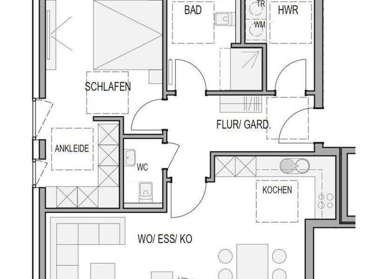 Wohnung zur Miete - Erstbezug 890 € 2 Zimmer 77,2 m² EG frei ab 01.05.2026 Edewecht 26188