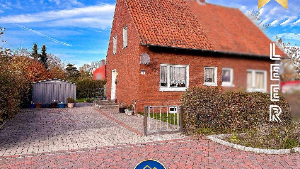 Doppelhaushälfte zum Kauf 169.500 € 3 Zimmer 53,8 m² 418 m² Grundstück Leer 26789