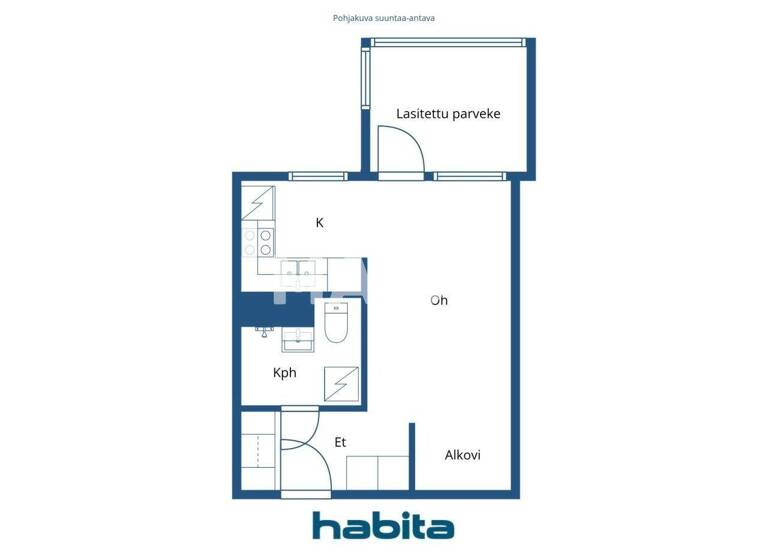 Studio zum Kauf 82.000 € 1 Zimmer 30,5 m² 1. Geschoss Saariselänkuja 1 Helsinki 00970